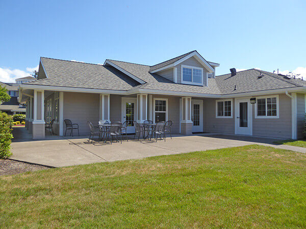 Clubhouse exterior back